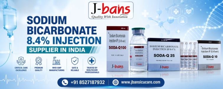 Sodium Bicarbonate 8.4% Injection Supplier in India